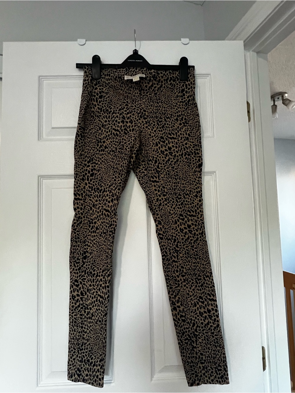Michael Kors Leopard Print Leggings - Tan/Black